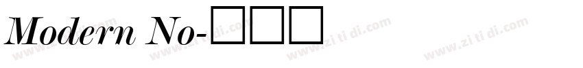 Modern No字体转换